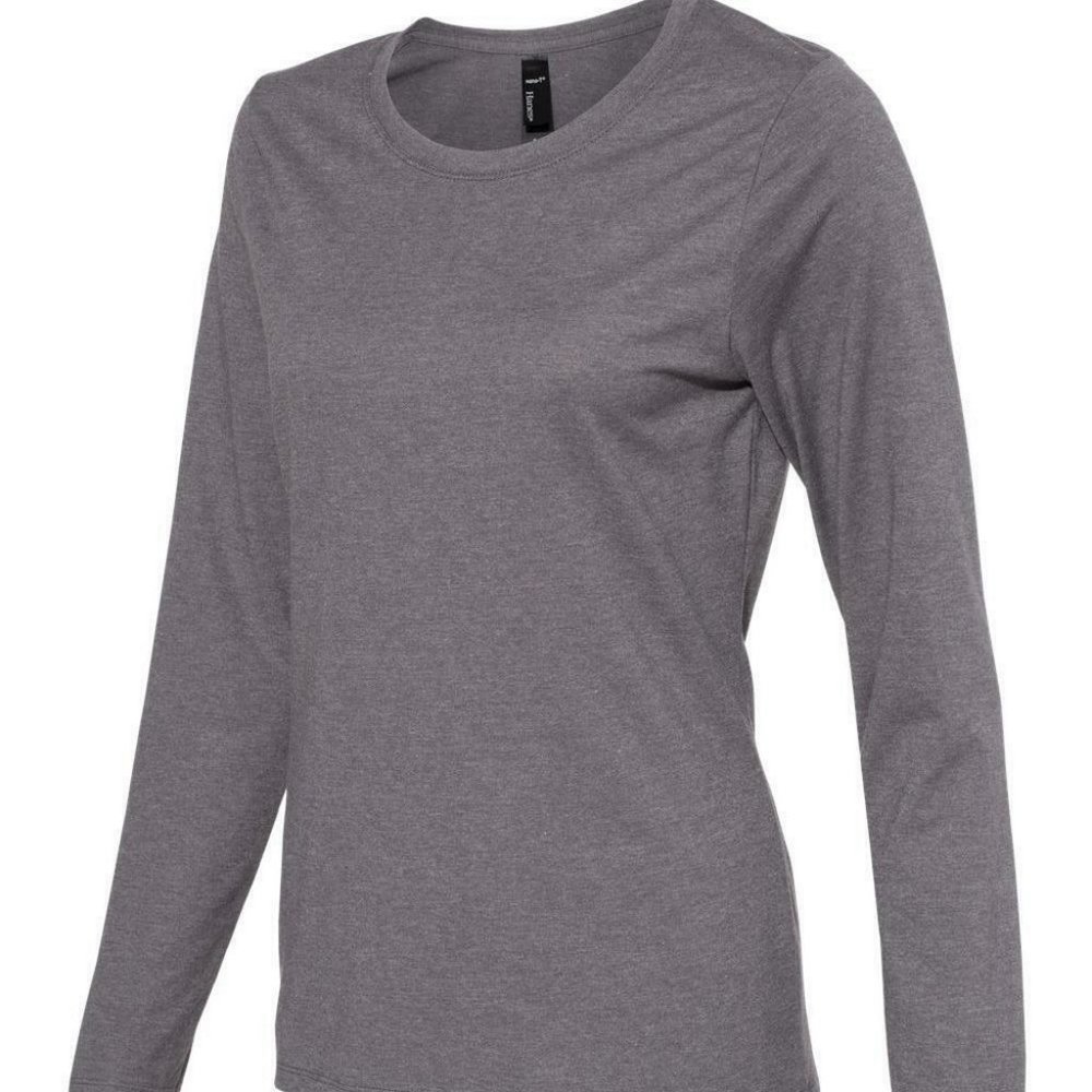 Hanes  Nano-T Women’s Long Sleeve Scoopneck TShirt